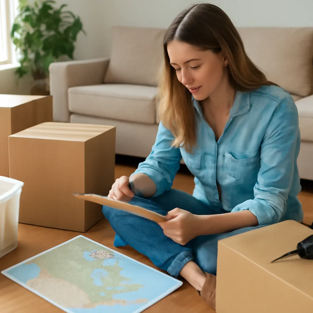 Supporting move preparation for blog