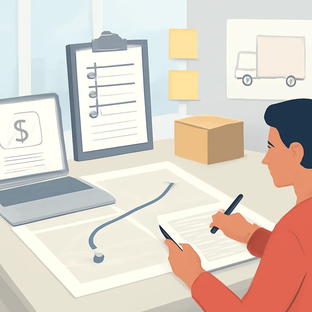 Planning and coordination for moving cost calculator
