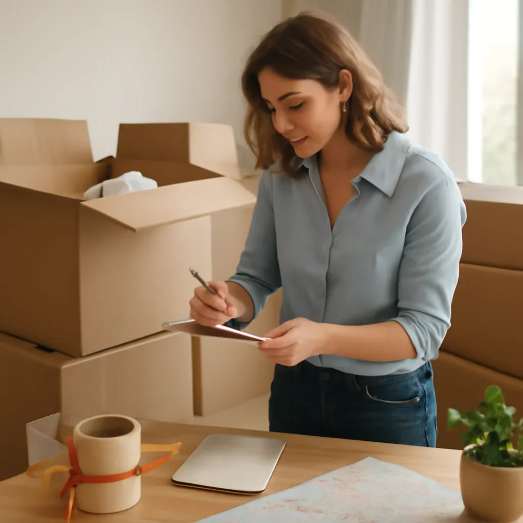 Supporting move preparation for commercial moving