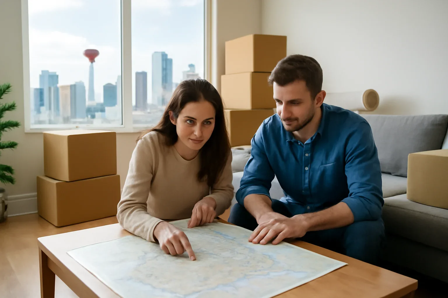 Long-Distance Moving in Calgary planning scene