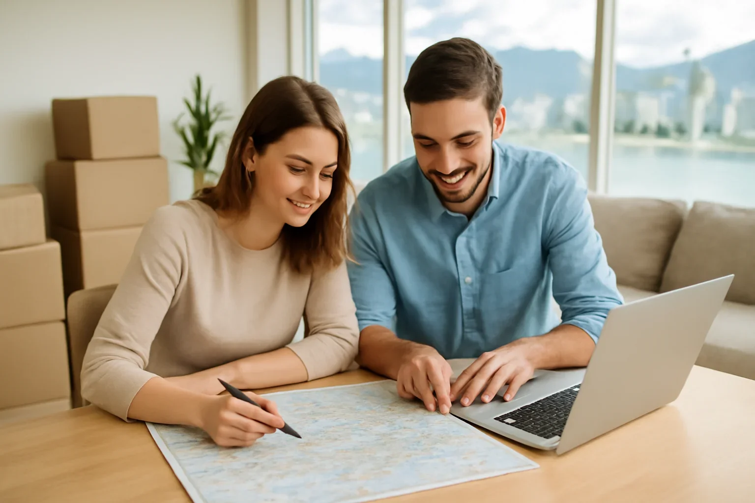 Long-Distance Moving in Vancouver planning scene