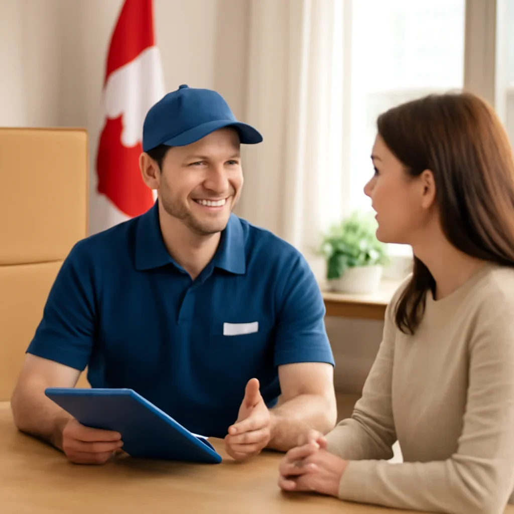 Customer comparing moving services for a Brandon relocation