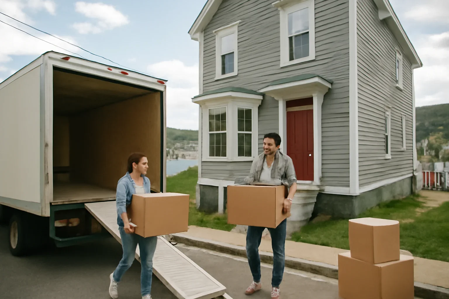 Moving day outside a home in St. John's