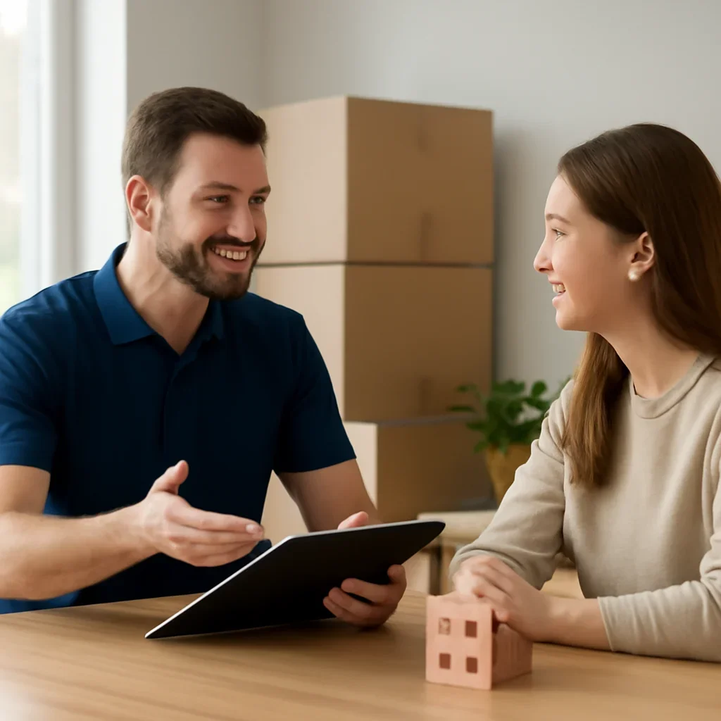 Customer comparing moving services for a Mississauga relocation