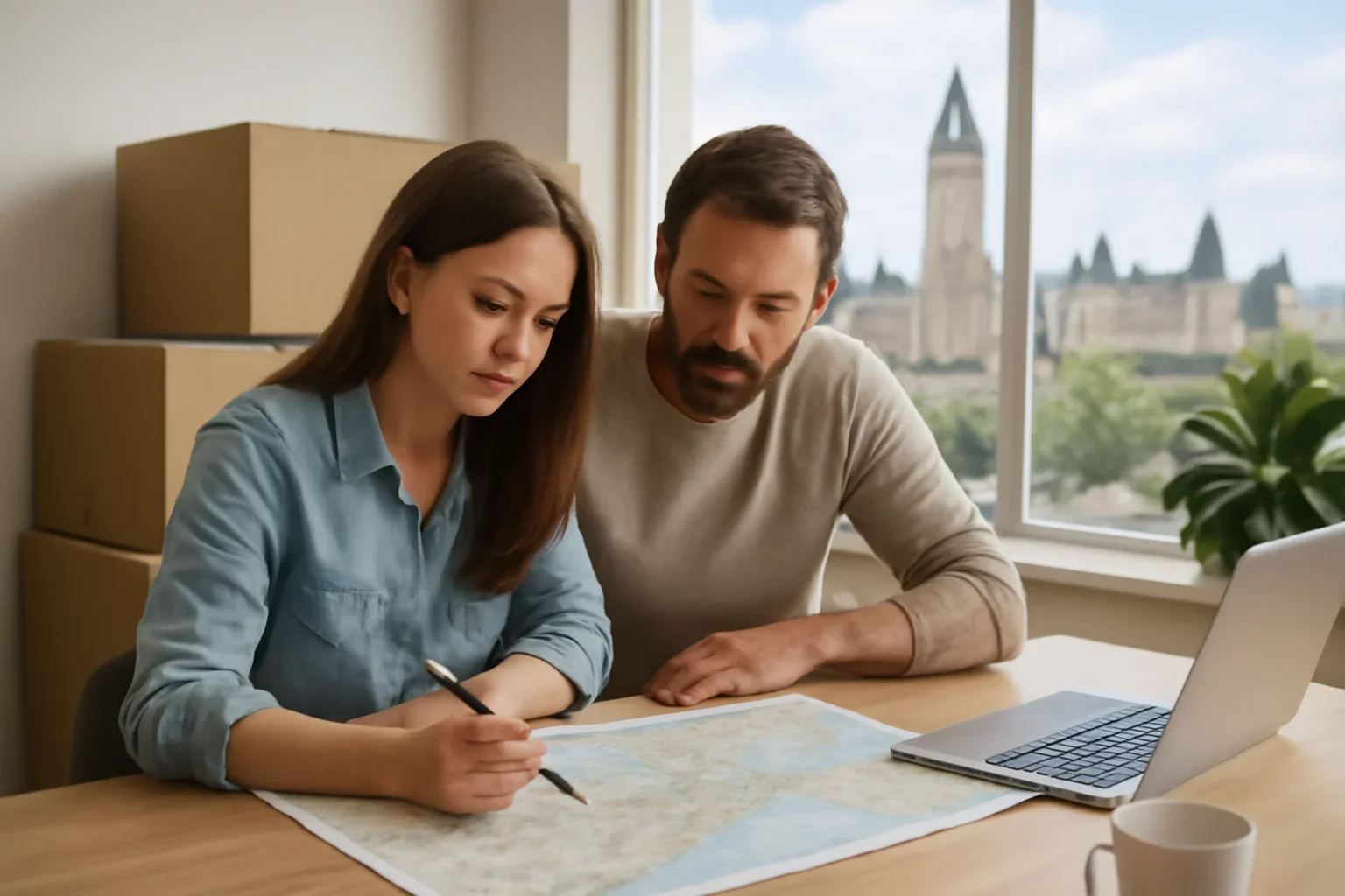Long-Distance Moving in Ottawa planning scene