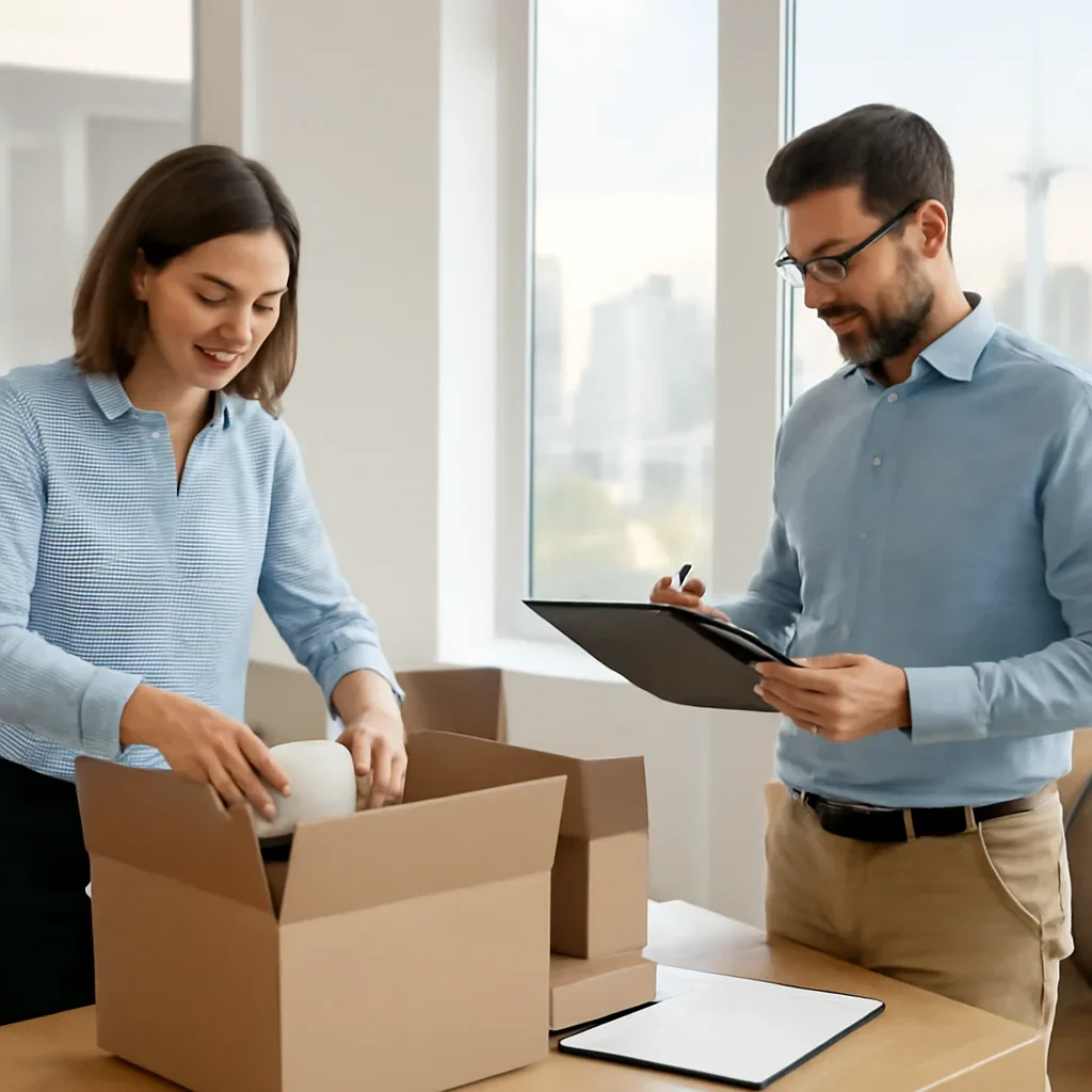 Preparation and packing support for office moving in toronto