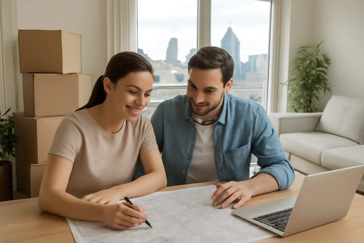 Long-Distance Moving in Montreal planning scene