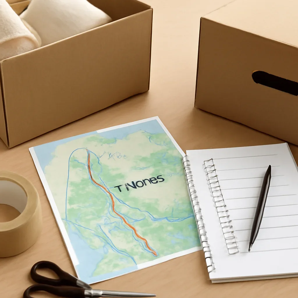 Packing and route planning materials for a Yukon move