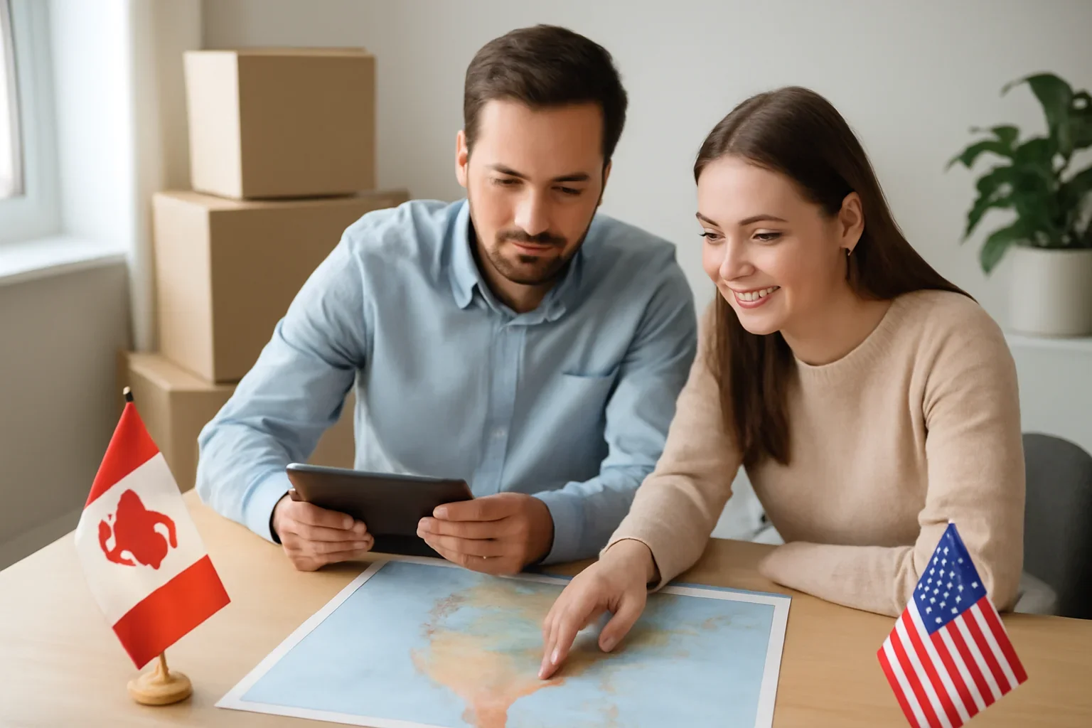 Cross-Border Moving planning scene for TMC
