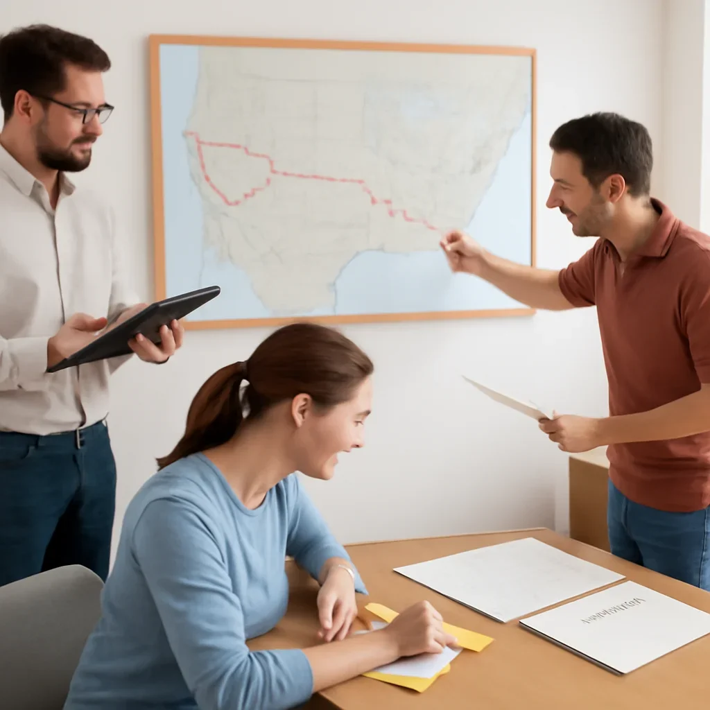Planning and coordination for cross-country moving