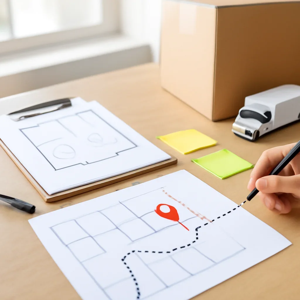 Planning and coordination for furniture & appliance moving