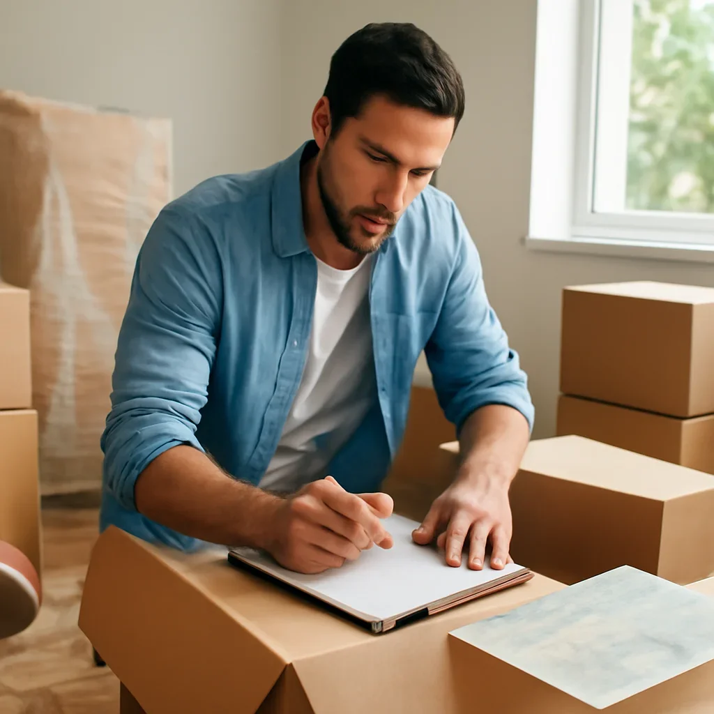Supporting move preparation for long-distance moving