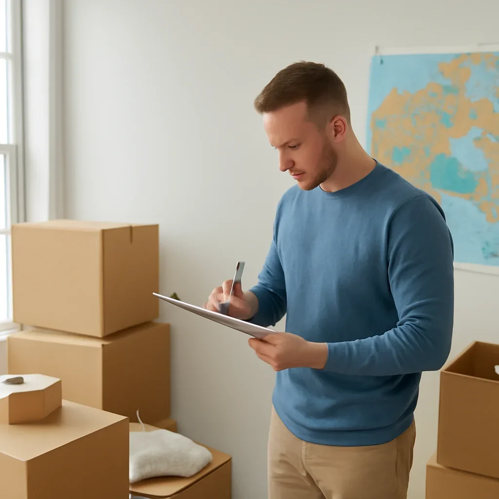 Supporting move preparation for moving & storage