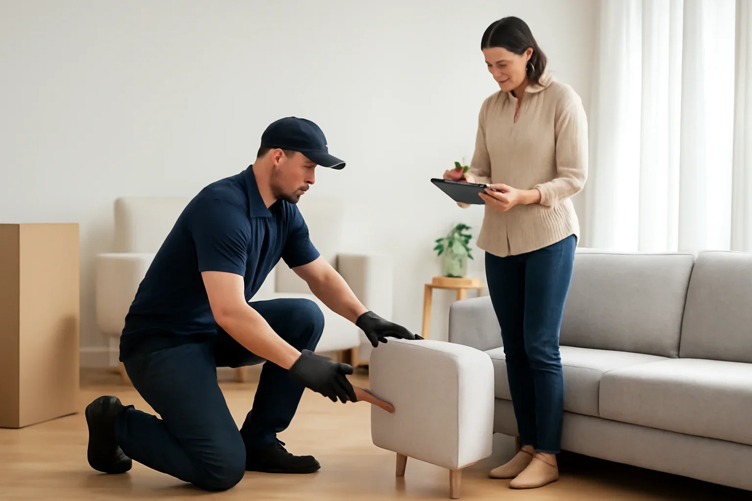 Furniture Disassembly & Special Handling planning scene for TMC
