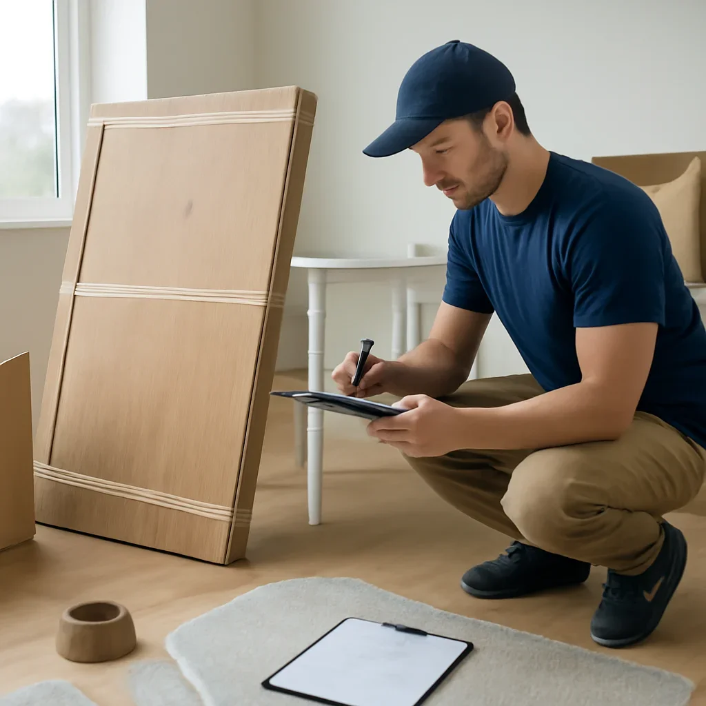 Supporting move preparation for furniture disassembly & special handling